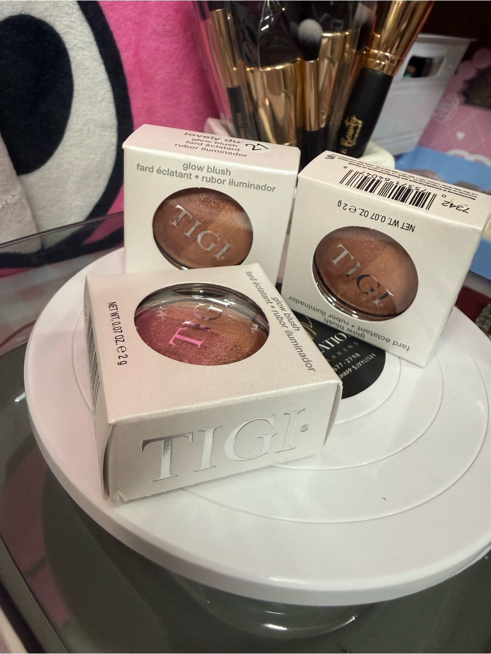 TIGI Glow Blush Trio - Pink and Bronze Shimmer